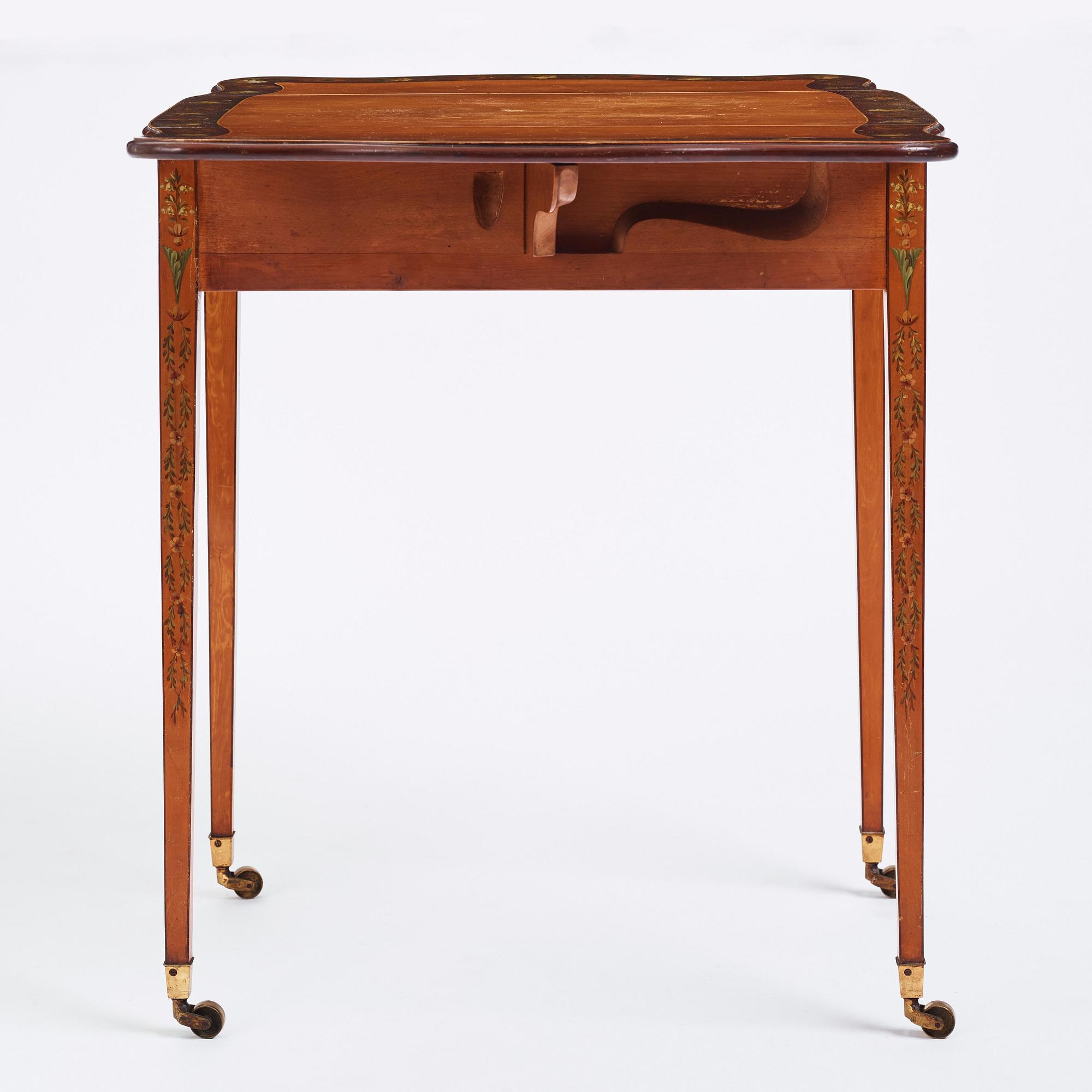 Klaffbord, s.k Pembroke table, England 1800-tal, Sheratonstil.