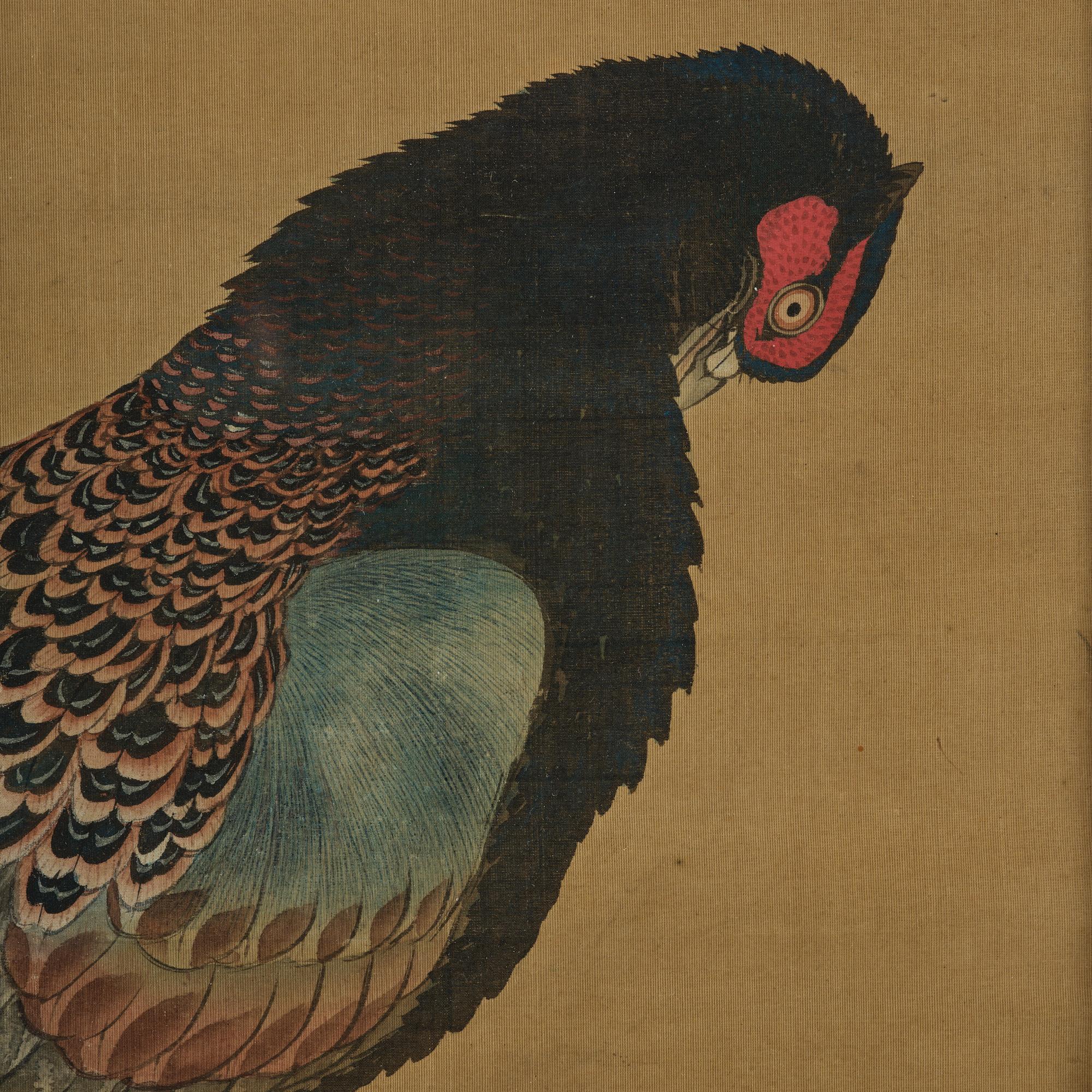 Unidentified artist, 'Pheasant pair', China, late Qing dynasty/circa 1900.