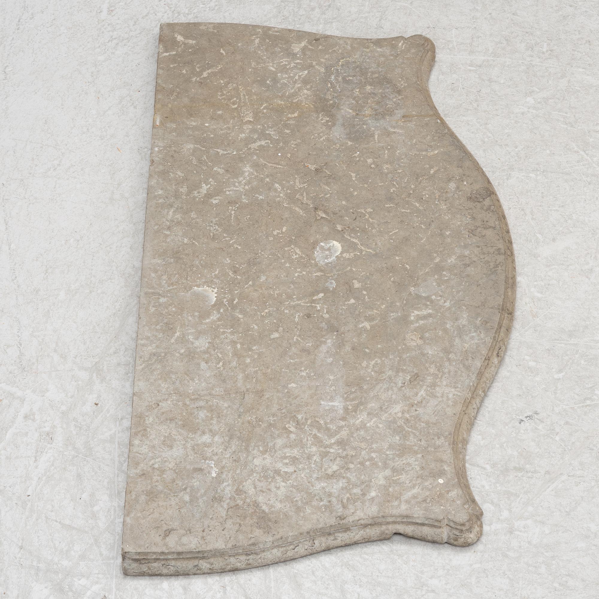 Limestone slab, second half of the 18th century. Rococo.