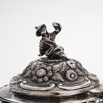 Joseph Angell, te- och kaffeservis, sterlingsilver, 7 delar, London 1817-1823.