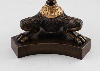 KANDELABRAR 1 par, senempire, 1800-talets första hälft.