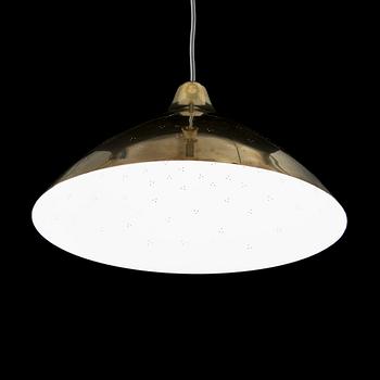 LISA JOHANSSON-PAPE, AN ADJUSTABLE PENDANT LAMP. Stamped Orno. 1950s.