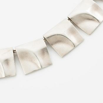 Björn Weckström, necklace "Galactic Peaks", sterling silver, Finland 1986. For Lapponia.
