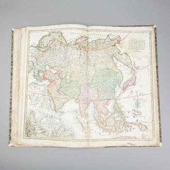 JOHAN BAPTISTA HOMANN/HOMANN HEIRS, Atlas book, Nürnberg,after 1737 med 15 maps (of 20). 1744.