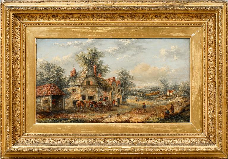 OKÄND KONSTNÄR, olja på duk, ej signerad, 1900-tal.