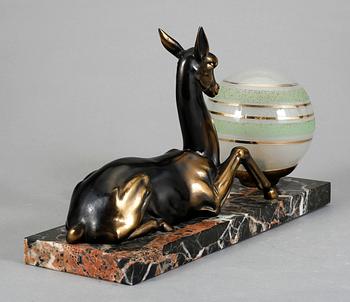 BORDSLAMPA, art deco, 1930/40-tal.