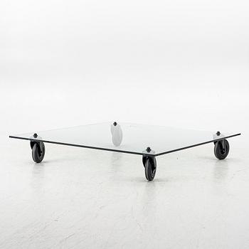 Gae Aulenti, soffbord, "Tavolo con Ruote", Fontana Arte, Italien.