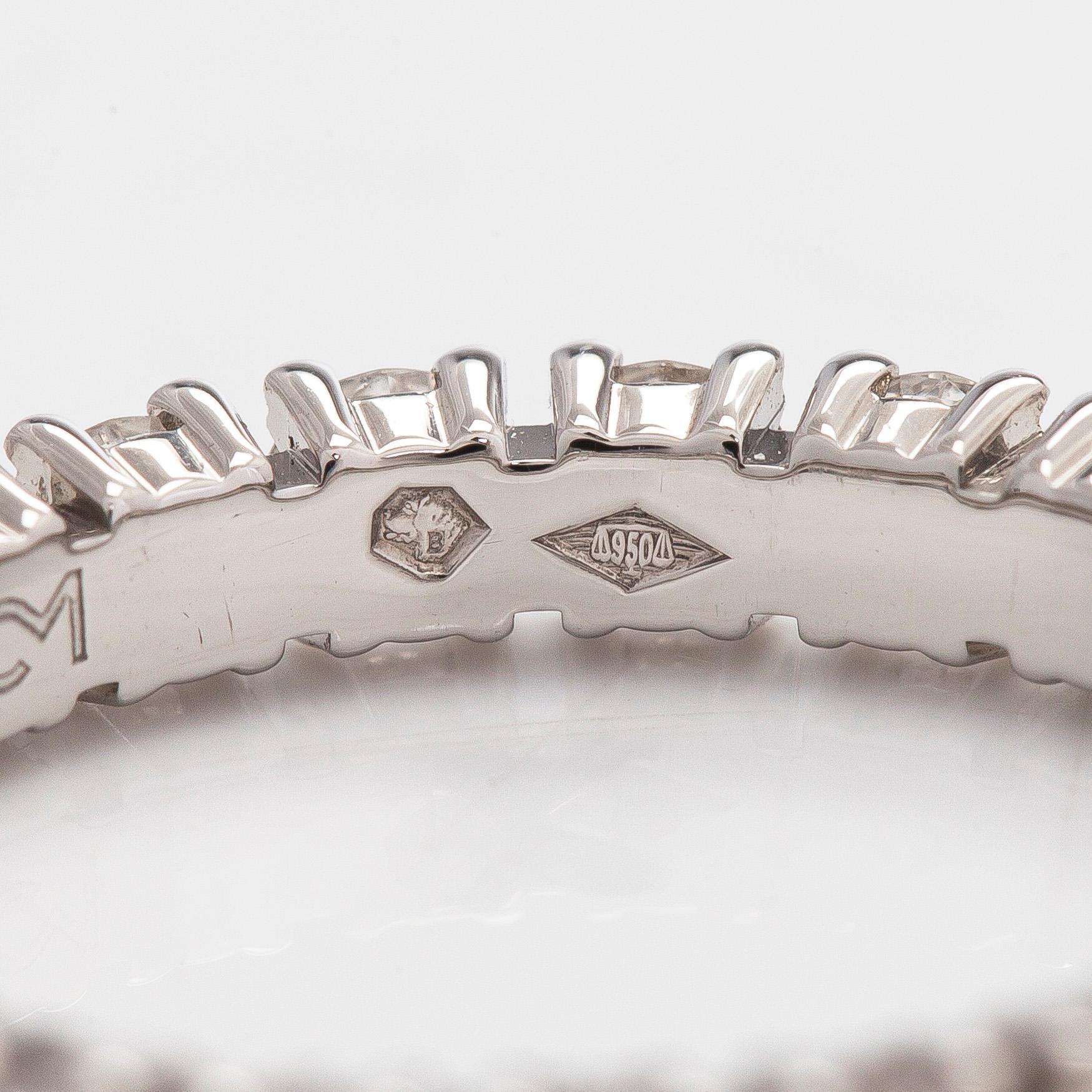 Cartier, a platinum and brilliant-cut diamond eternity ring.
