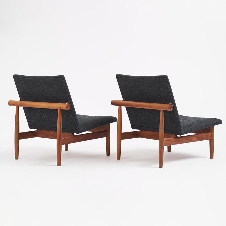 Finn Juhl, a pair of armchairs, "Japan", House of Finn Juhl, Denmark, 21st century.