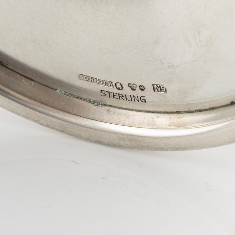 Atelier Borgila, a pair of sterling silver candlesticks, Stockholm 1963.