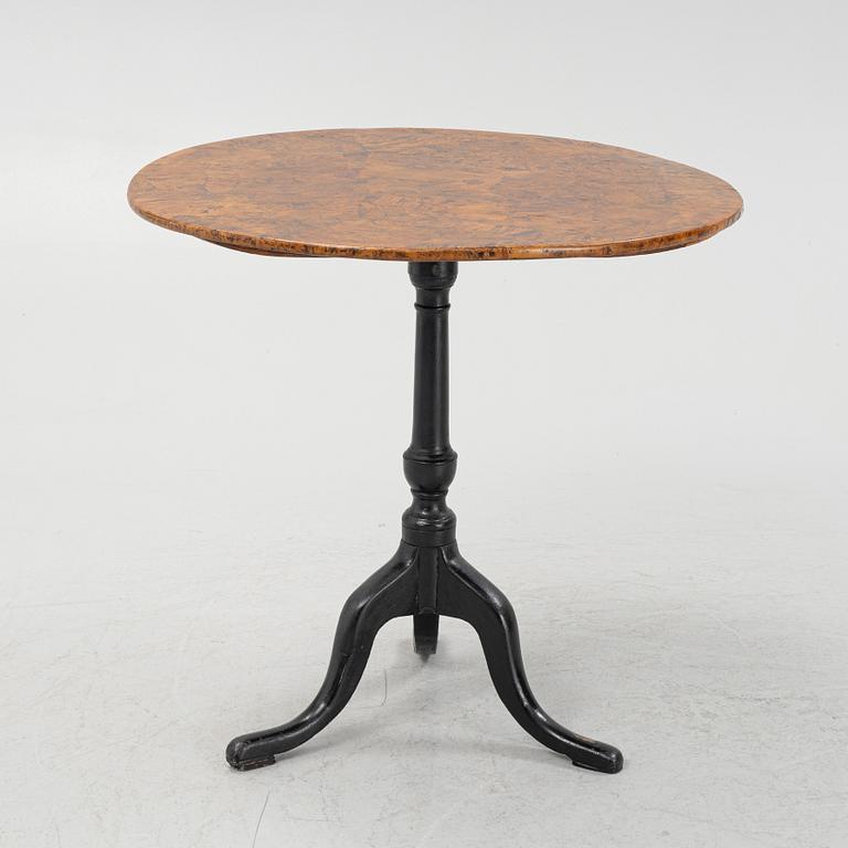 Fällbord, Mälardalen, omkring år 1800.