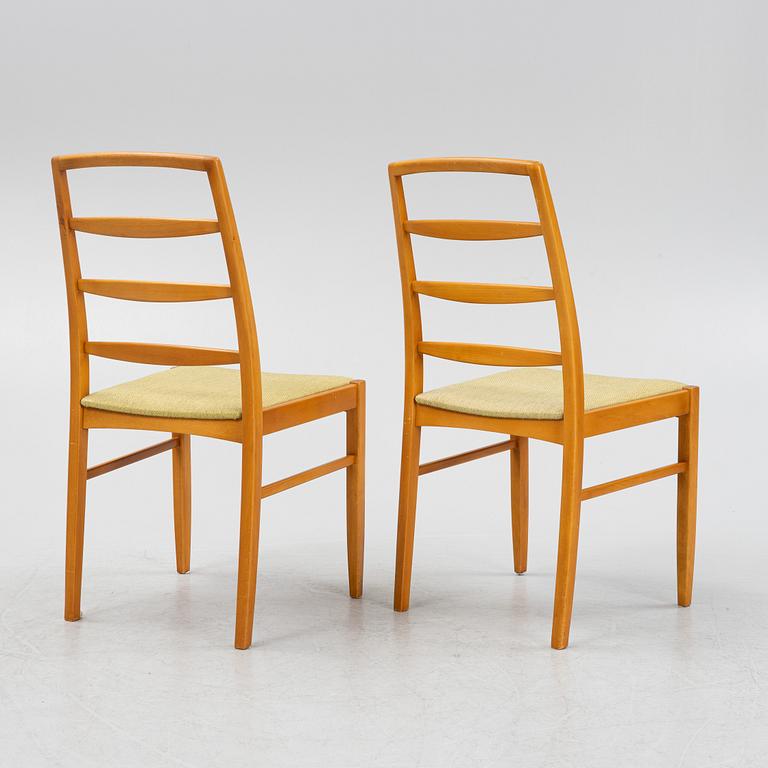 Stolar 6 st, tillskrivna Bertil Fridhagen, 1900-talets andra hälft.