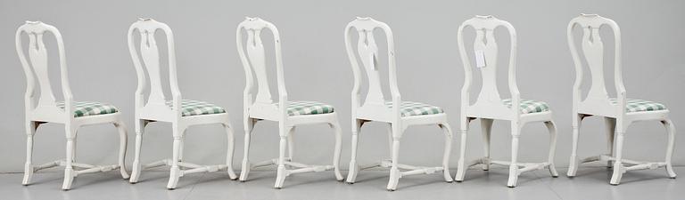 STOLAR, 6 st, rokokostil, 1900-tal.