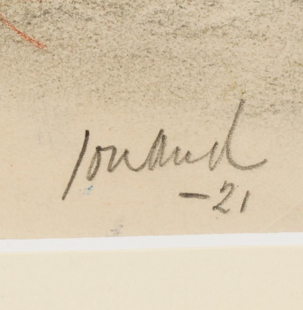 JOHN JON-AND, pastell, signerad och daterad -21.