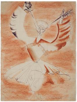 664. Isaac Grünewald, Dancing Cossack.