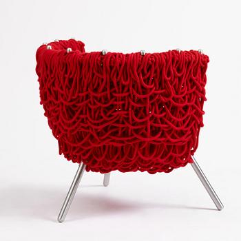Fernando & Humberto Campana, a "Vermelha" chair, Edra, Italy, post 1993.