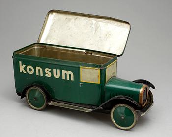 KAKBURK, plåt, Konsum, 1930-tal.