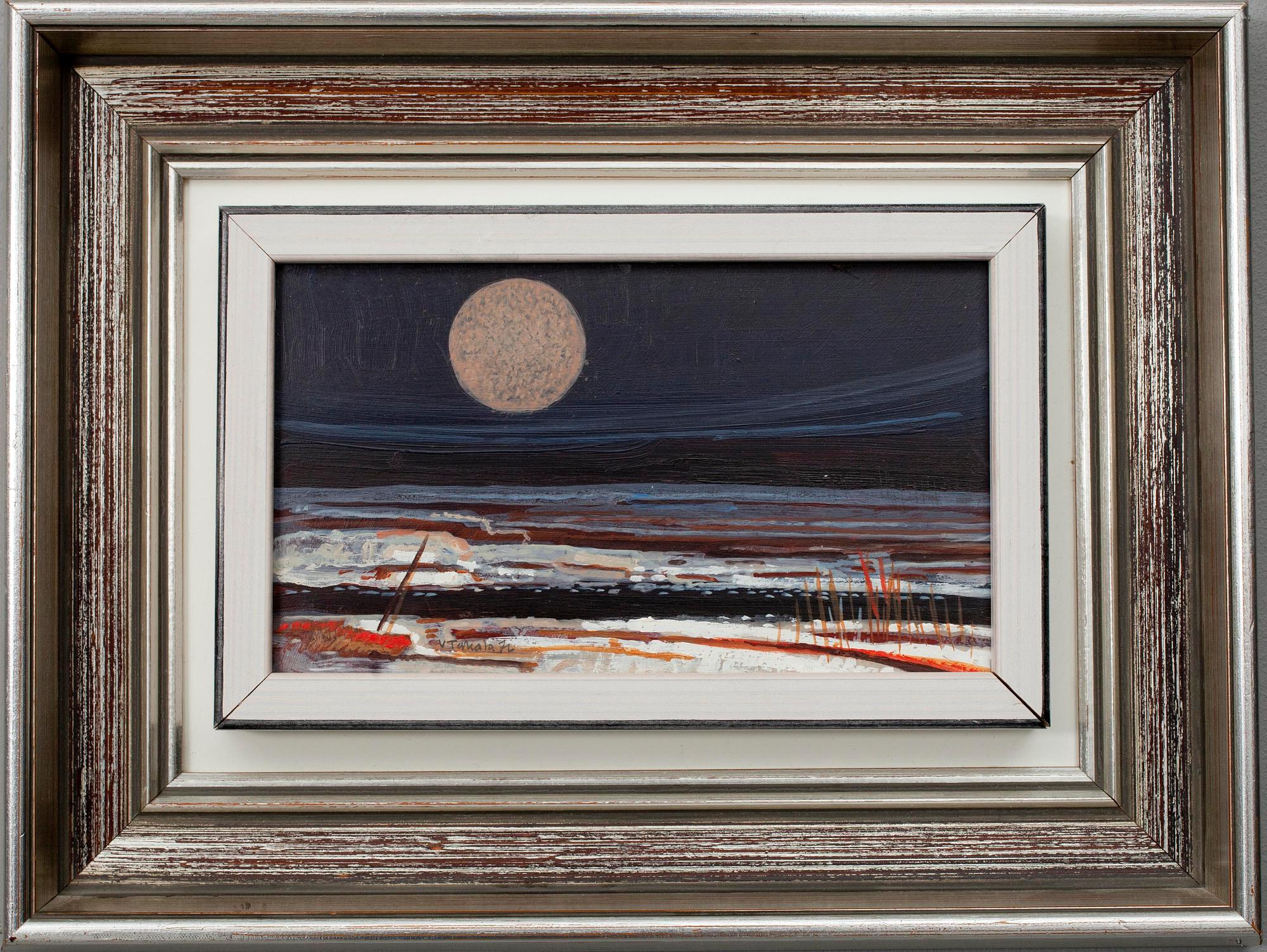 VEIKKO TAKALA (FINLAND), olja på skiva, sign. och dat. -76.