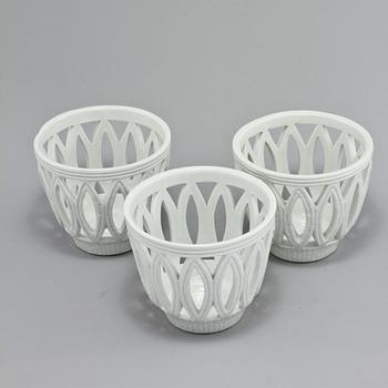 YTTERFODER, 3 st, stengods, Gunnar Nylund, Gustavsberg, 1900-talets andra hälft.