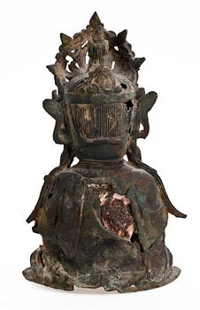 SKULPTUR, järn, Kina, Ming 1600-tal.