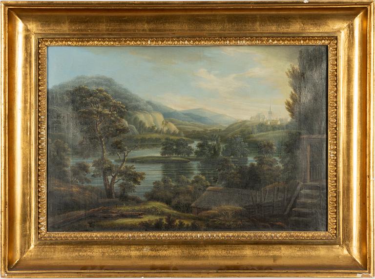 Swedish artist, circa 1830, Expansive landscape.