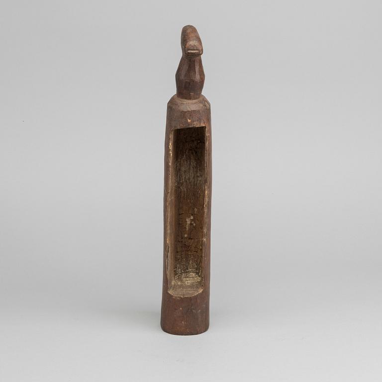 A slit drum, Yaka, D. R. Congo.