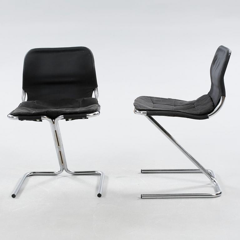 RUUD EKSTRAND OCH CHRISTER NORMAN, stolar, 4 st, "Formula", Dux, 1970-tal.