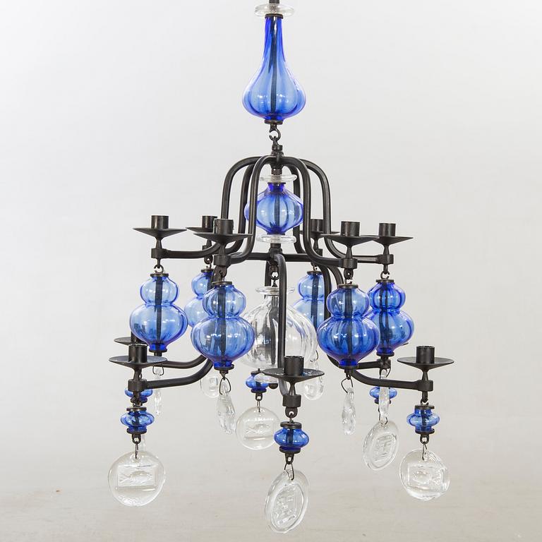 Erik Höglund, chandelier, glass.