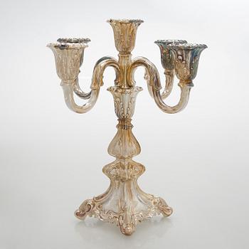 Kandelaber, silver, Auran Kultaseppä, Åbo 1993-1994.
