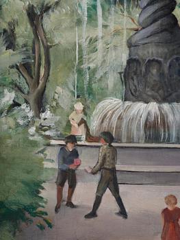 Carl Einar Fredriksson, Playing children in Kungsträdgården.