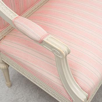 A Gustavian style sofa, second half of the 20th Century.