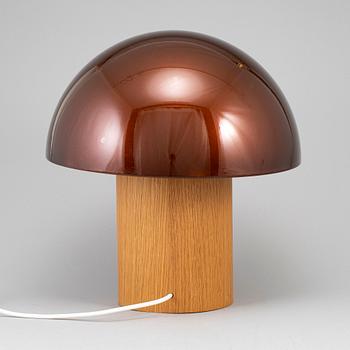 A 'Wood' table lamp by Fredrik Mattsson, Zero, Sweden.
