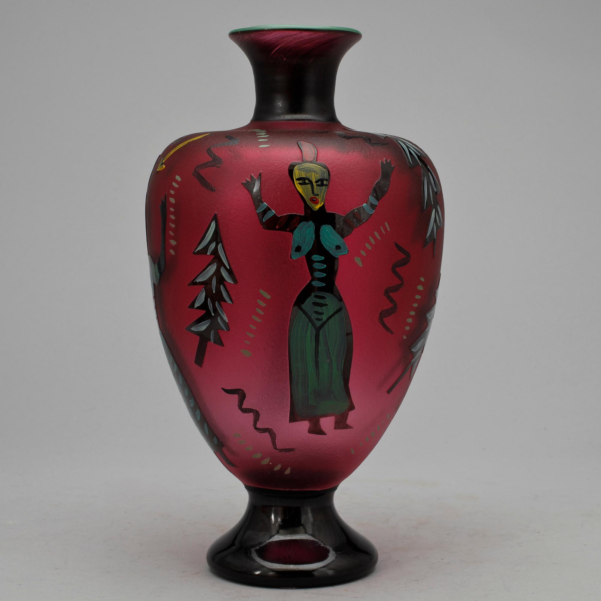 VAS, glas, Ulrica Hydman-Vallien, Kosta Boda.