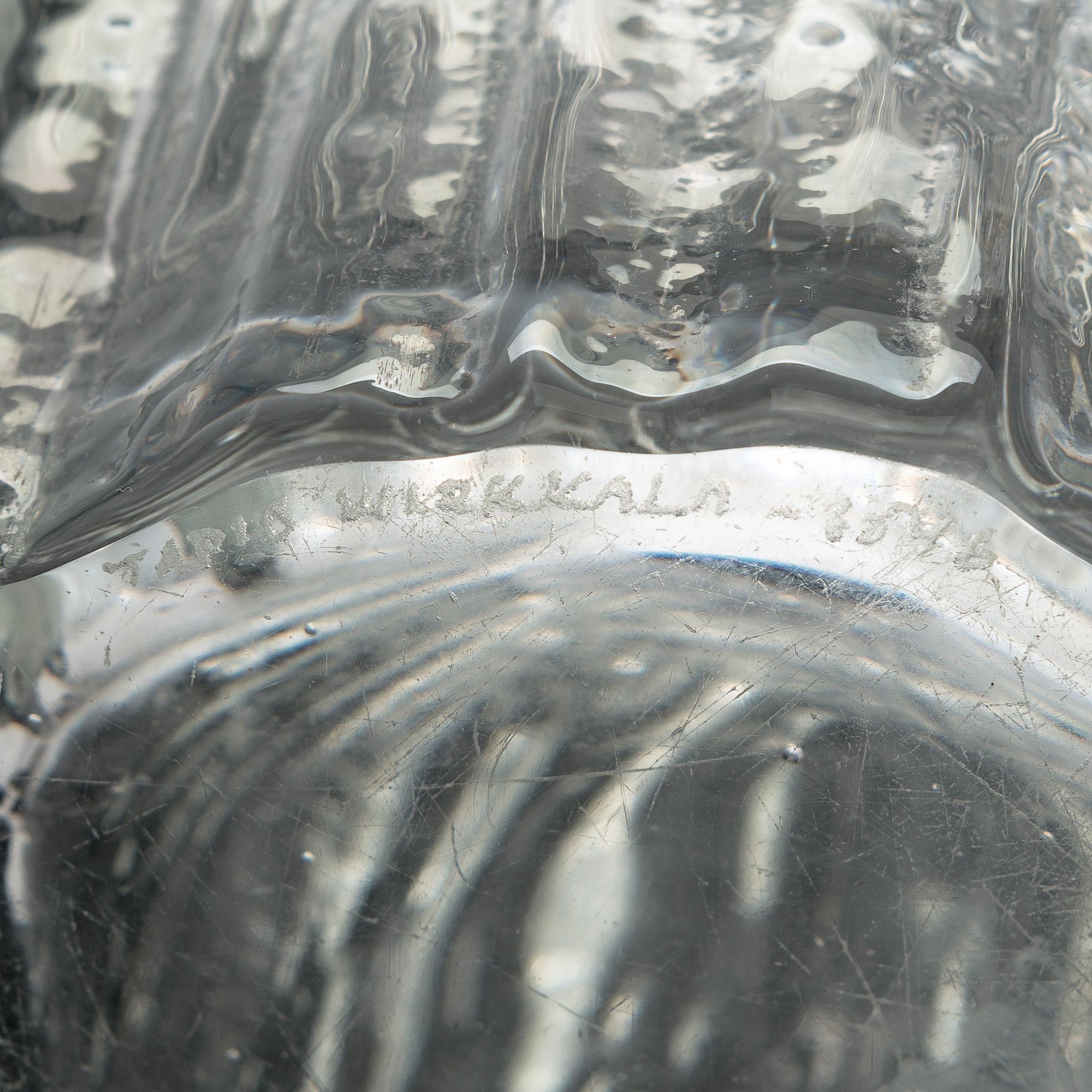 Tapio Wirkkala,  vas, glas, "Alpina", signerad Tapio Wirkkala 3546. Iittala, 1967-74.