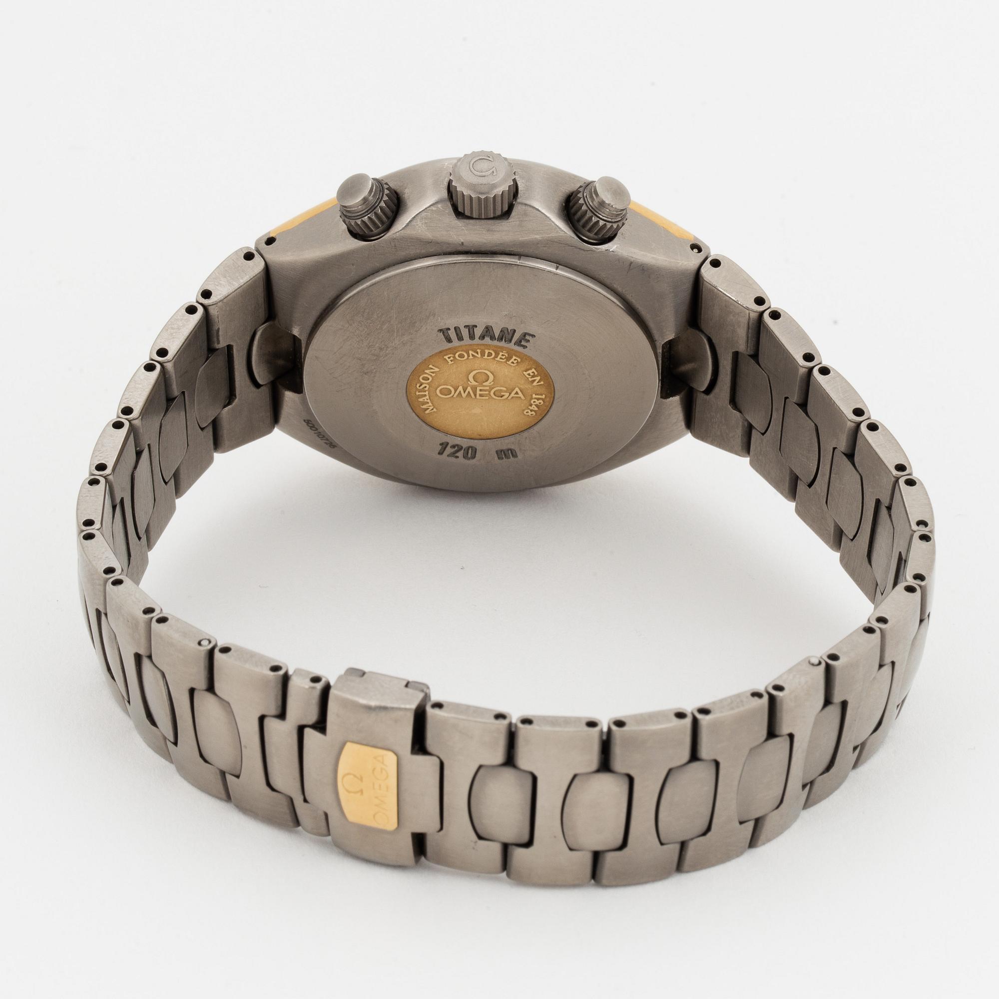 OMEGA, Titane, chronometer, chronograph, wristwatch, 41,5 mm.