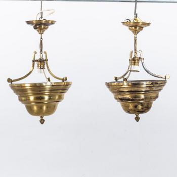 A PAIR OF PENDANTS, mid 20th century.