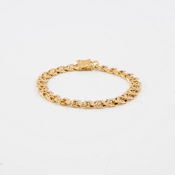 Armband Bismarck-länk 18K guld, Stockholm 1949.