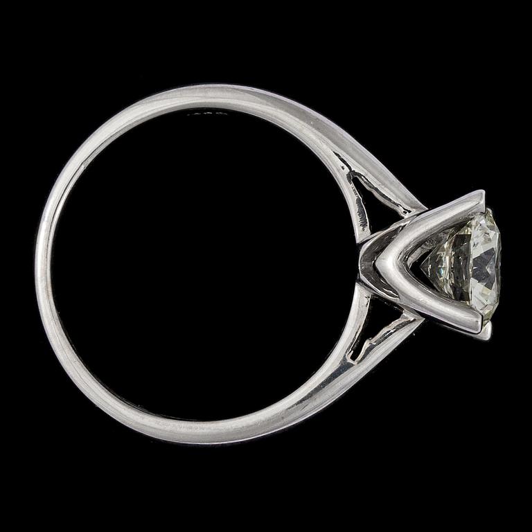 RING, briljantslipad diamant, ca 1.40 ct.