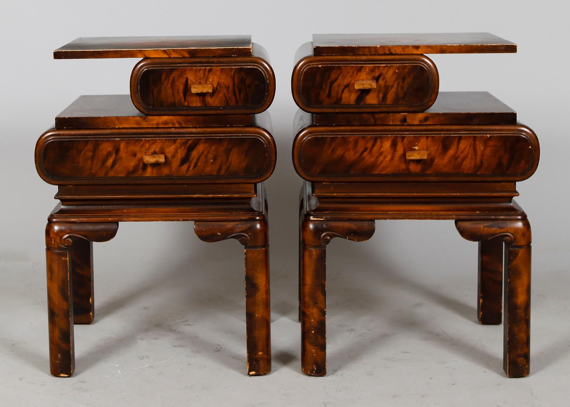 SÄNGBORD, 1 par, art déco, 1930-tal.