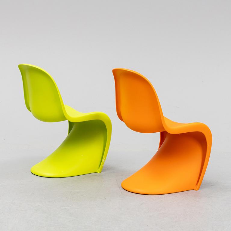 Verner Panton, a pair of "Panton Junior" children's chairs for Vitra.