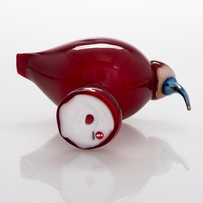 Oiva Toikka, glasfågel, signerad O. Toikka Nuutajärvi.