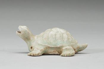 A pale celadon glazed figurine of a turtle, Song dynasty (960-1279).