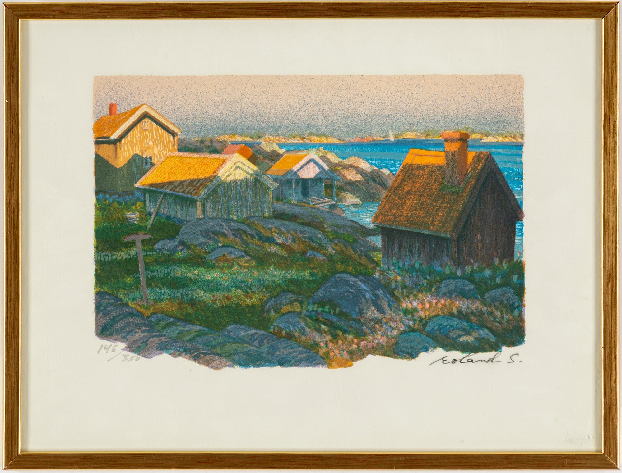 ROLAND SVENSSON, lithograph in colours, signed and numbered 146/350.