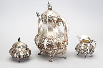 A three pcs silver coffee service first half of the 20th century.