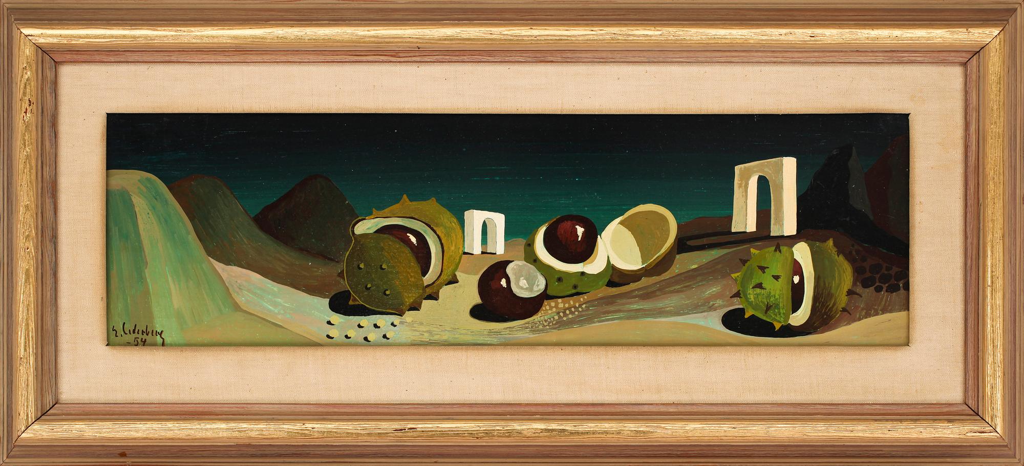 ERIC CEDERBERG, tempera på pannå, sign o dat -54.