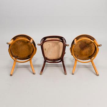 CAFÉSTOLAR, 2+1 st, Jacob & Josef Kohn, Wien och Thonet, Wien sekelskiftet 1800/1900.