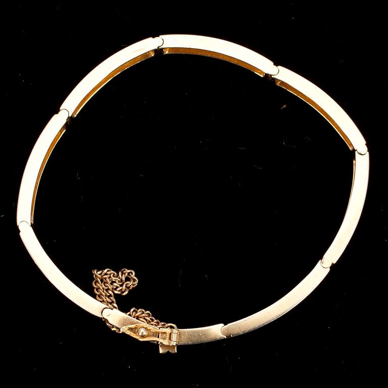 ARMBAND, guld 18K, Björn Weckström, Lapponia. Tot. vikt ca 15,6 gr.