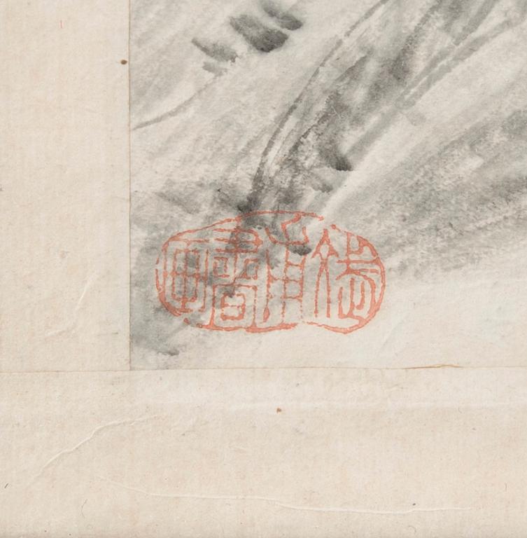 OKÄND KONSTNÄR, blandteknik/tusch på papper, Kina, tidigt 1900-tal.