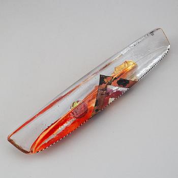 Bertil Vallien, sculpture, glas, signed B. Vallien 7531891 Kosta Boda Unique.
