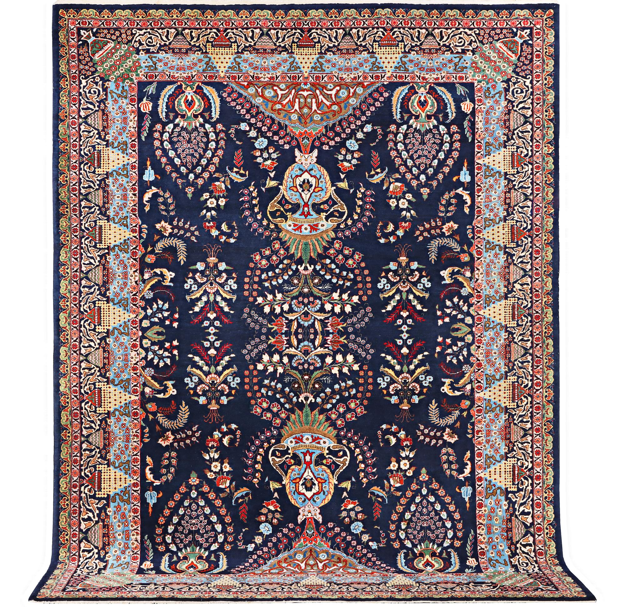 A Kashmar carpet, c. 356 x 260 cm.